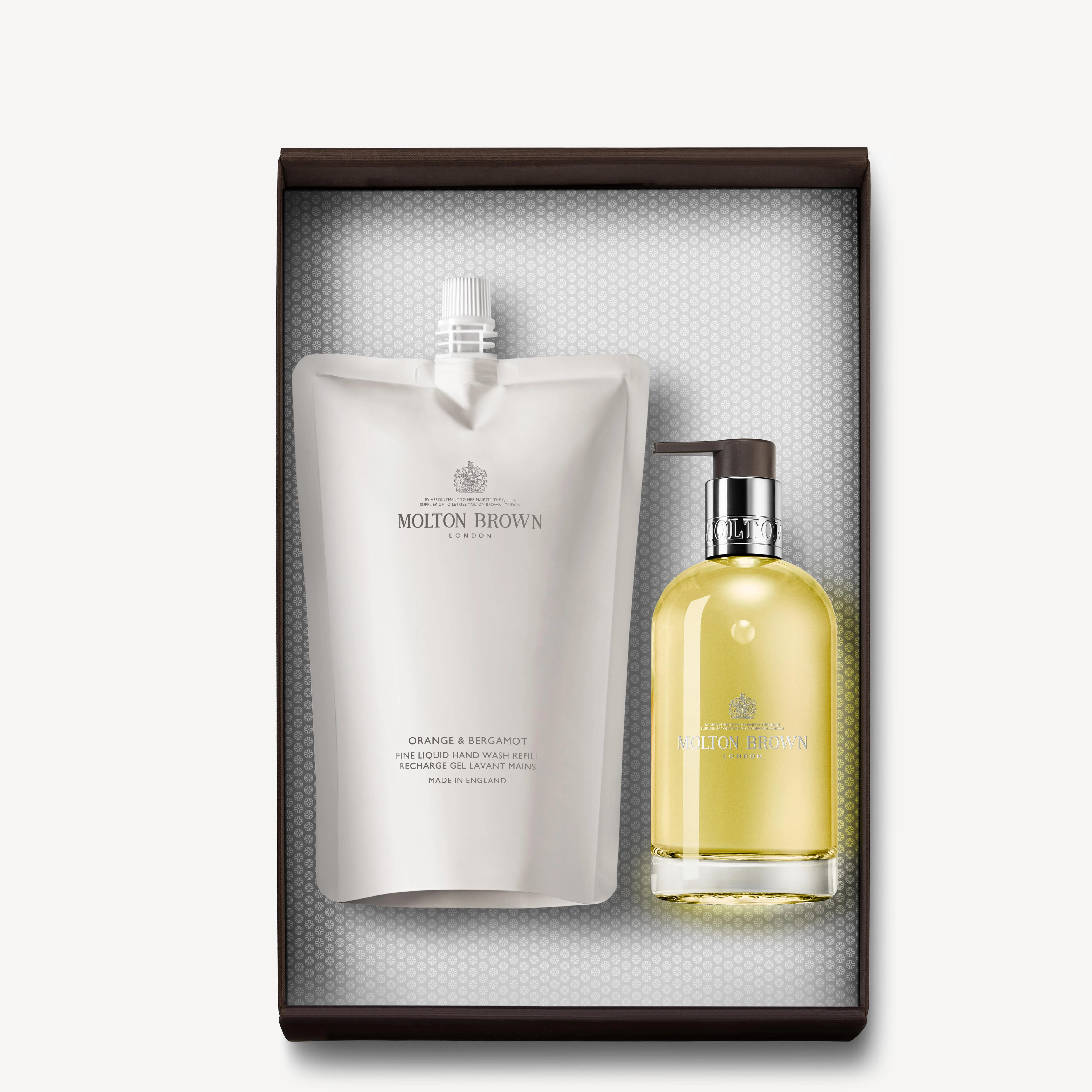 Orange & Bergamot Hand Wash Refill Bottle Gift Set - 1
