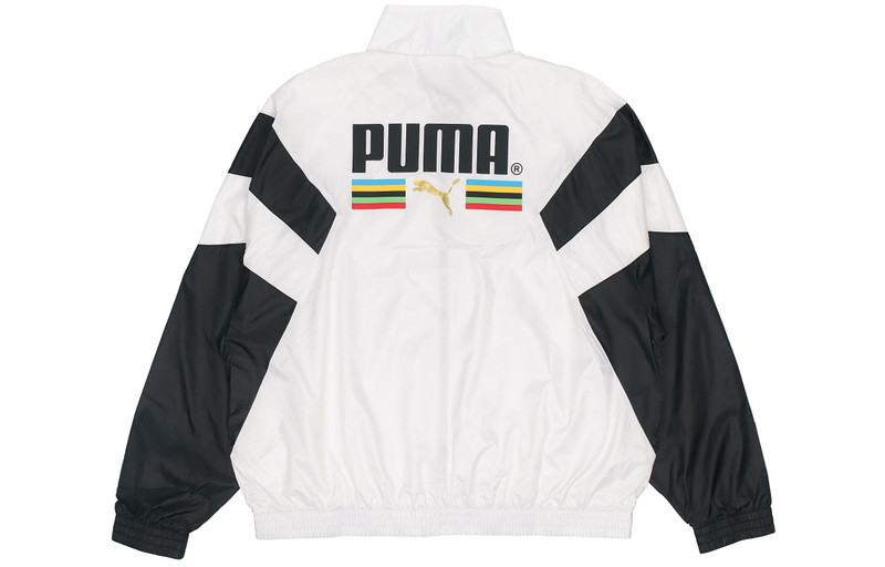 PUMA PUMA Bronzing Printing Casual Sports Jacket White 597610-02 outlook