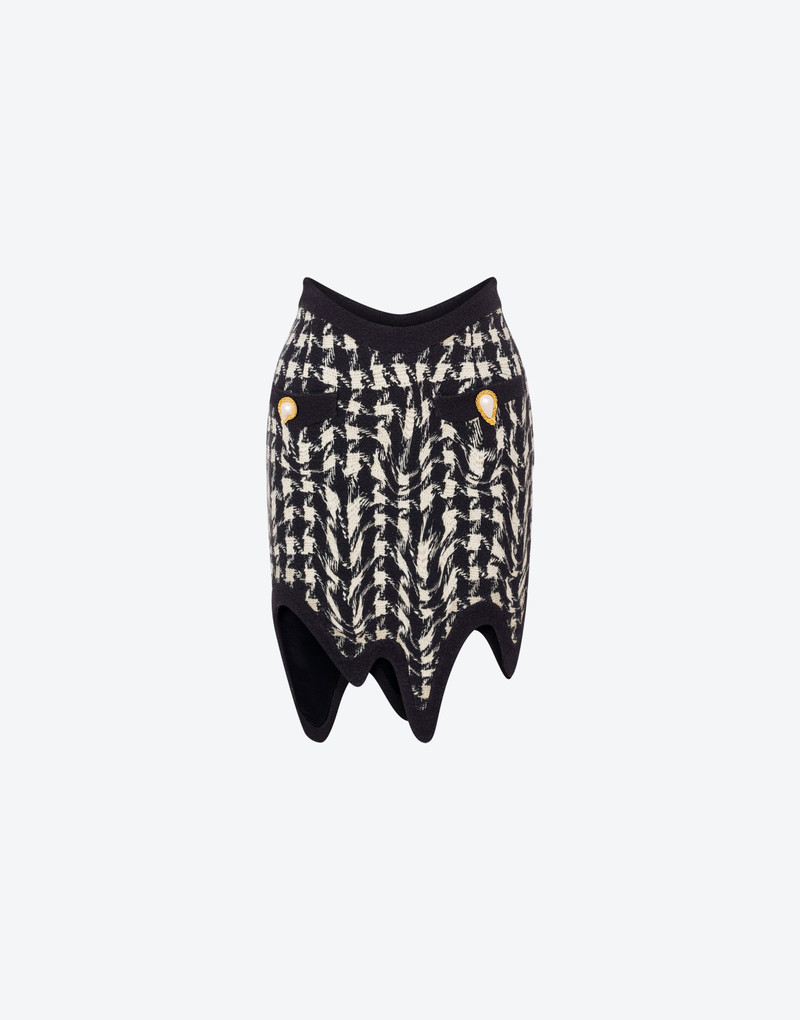 PIED DE POULE PRINT WOOL 미니스크립트 1