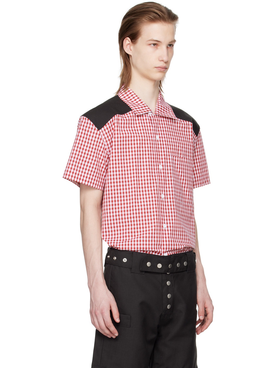 Red & White Gingham Shirt - 2