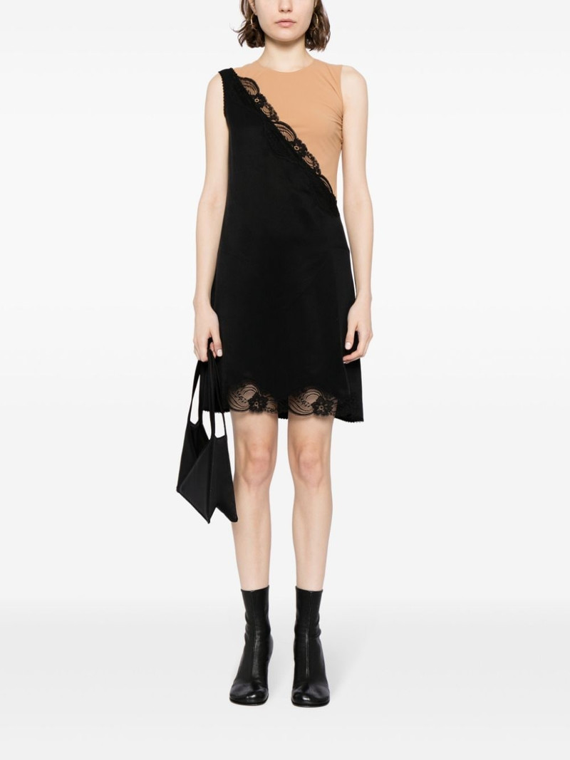 MM6 Maison Margiela lace-trim shift dress outlook