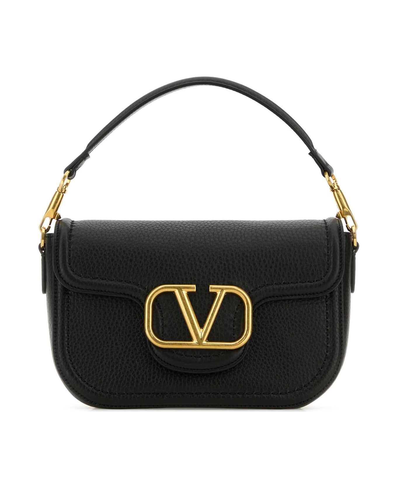 Black Leather Alltime Shoulder Bag - 1