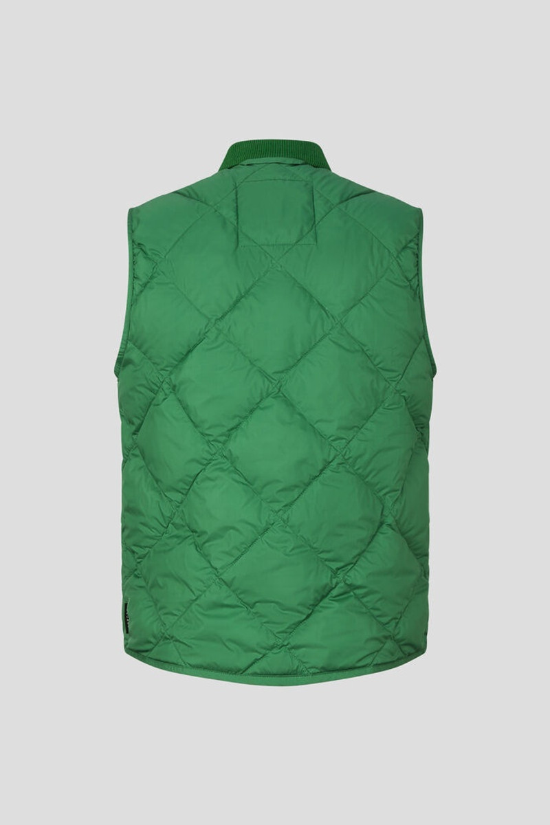 Rocco Down waistcoat in Green 8