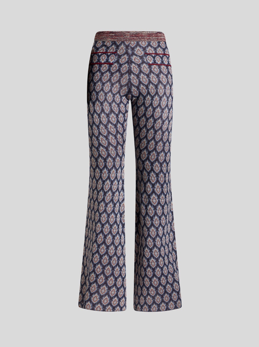 KNIT JACQUARD TROUSERS - 1