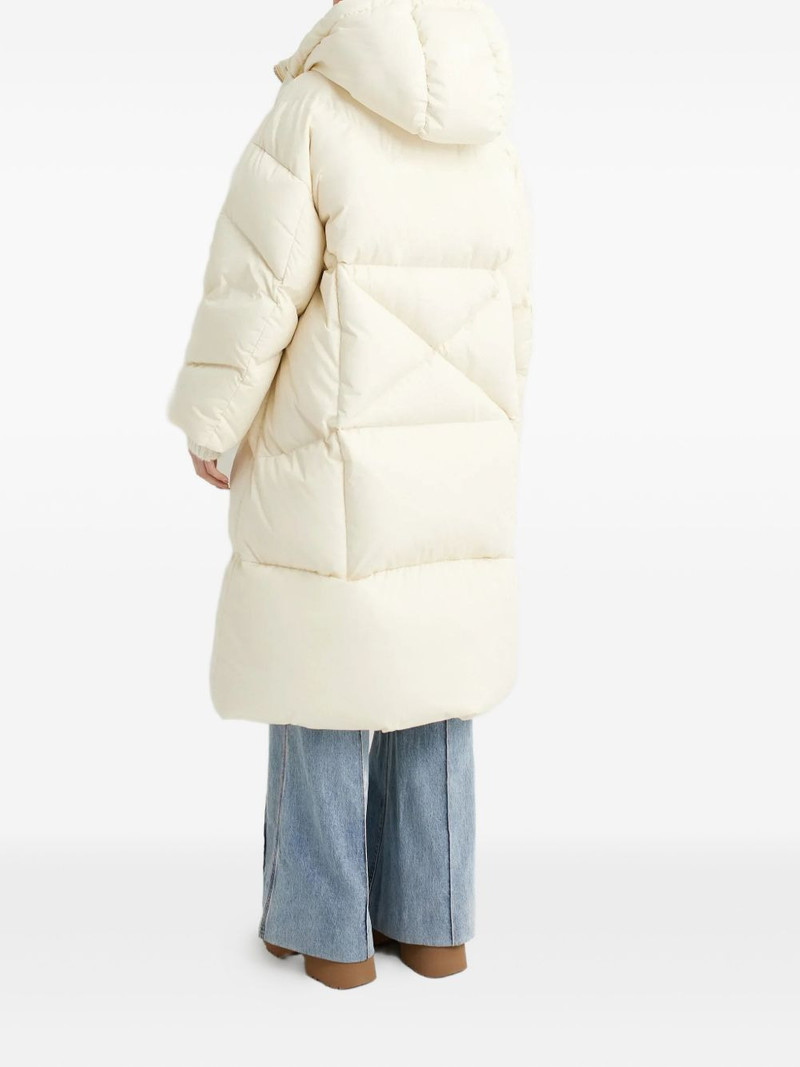 hooded zip-fastening coat 4