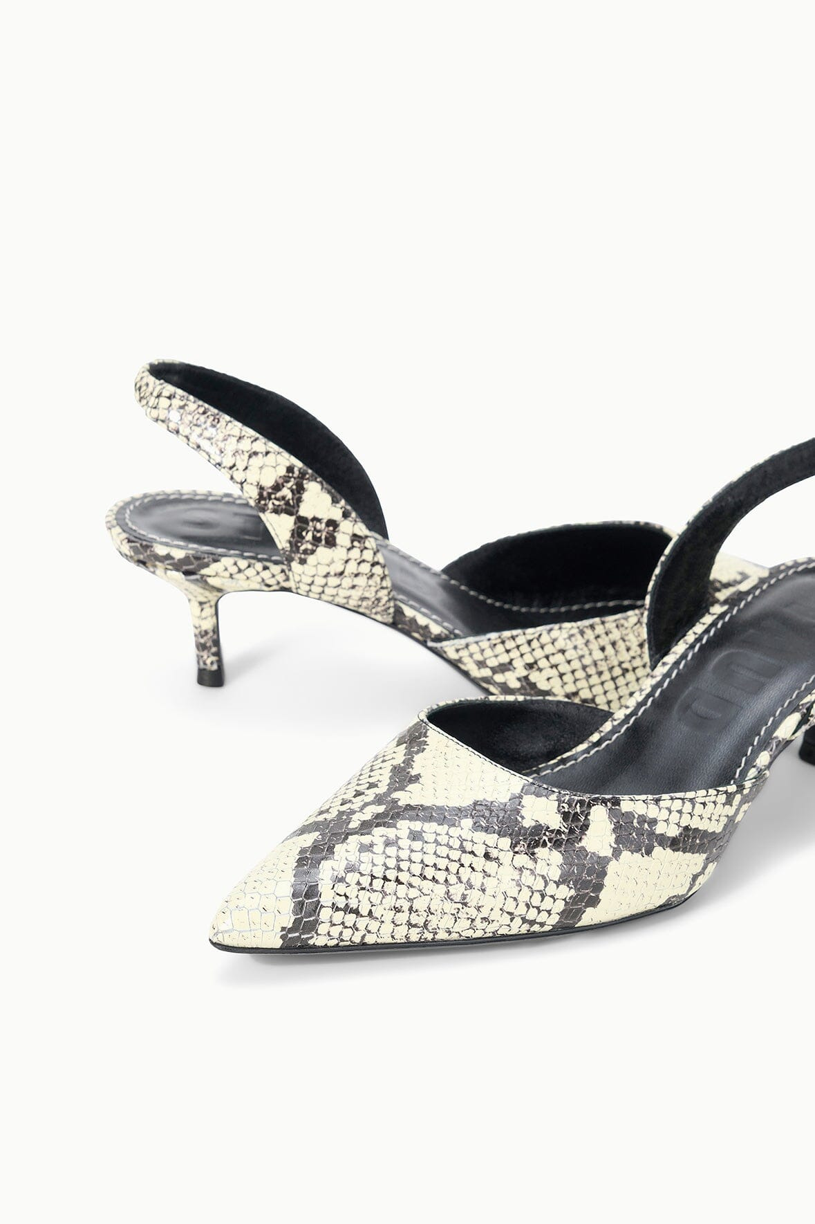 STAUD SEBASTIAN SLINGBACK WHITE SNAKE - 7