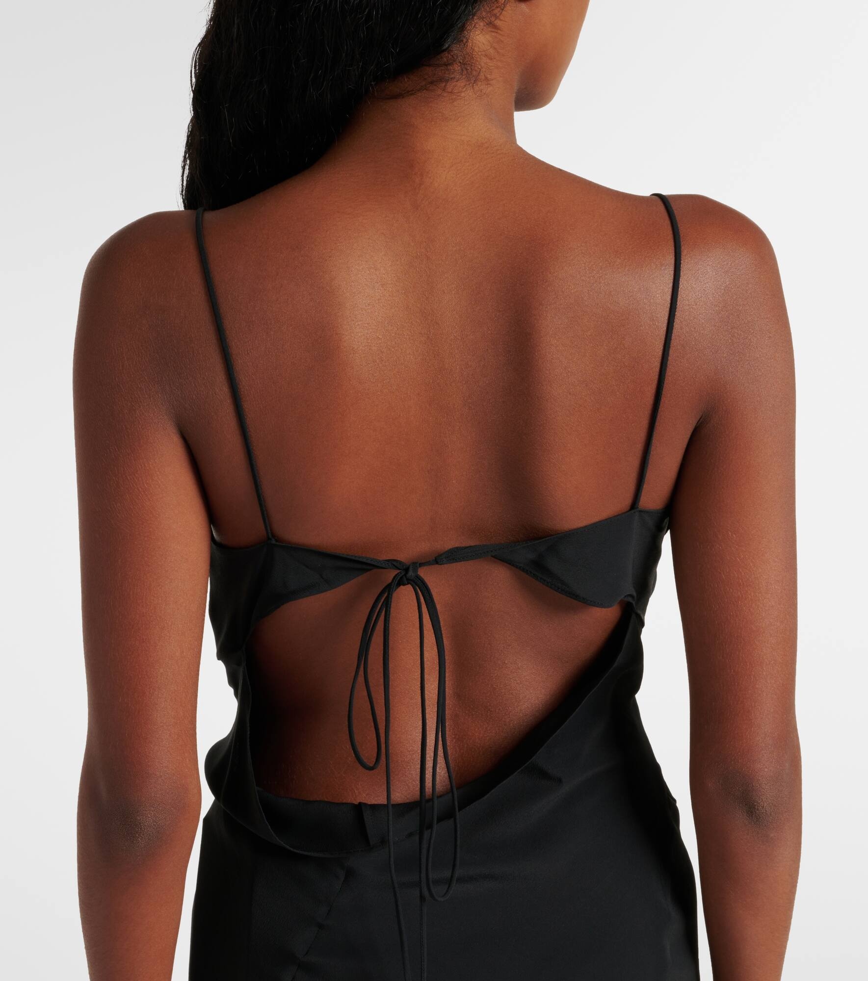 Draped asymmetric minidress - 5