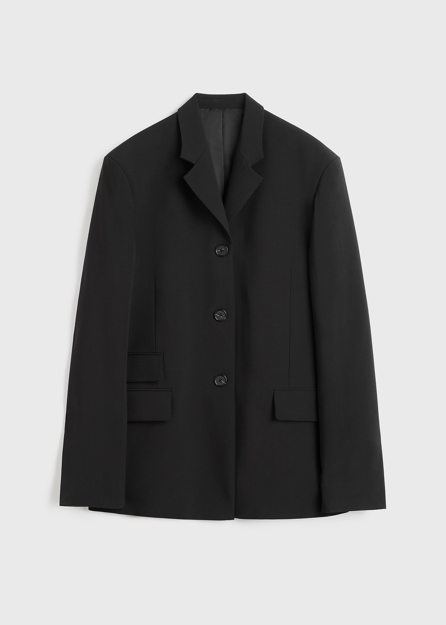 Totême Straight blazer black | REVERSIBLE