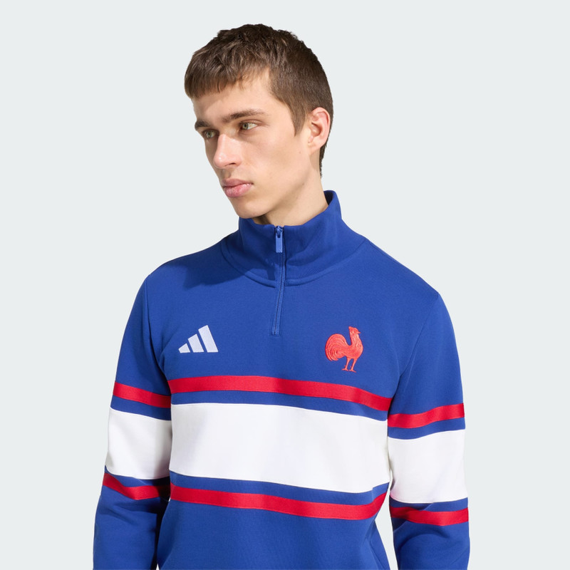 France Rugby Travel Quarter Zipper Sweatshirt 6