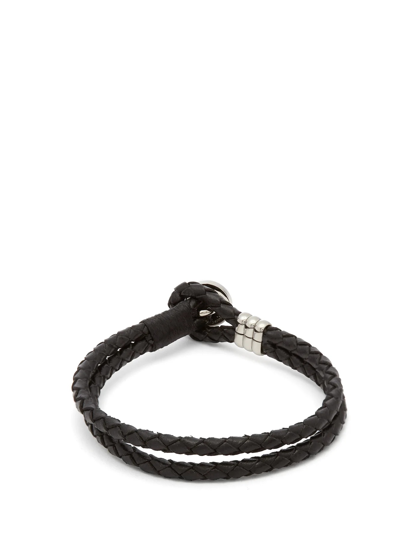 Woven leather bracelet - 1