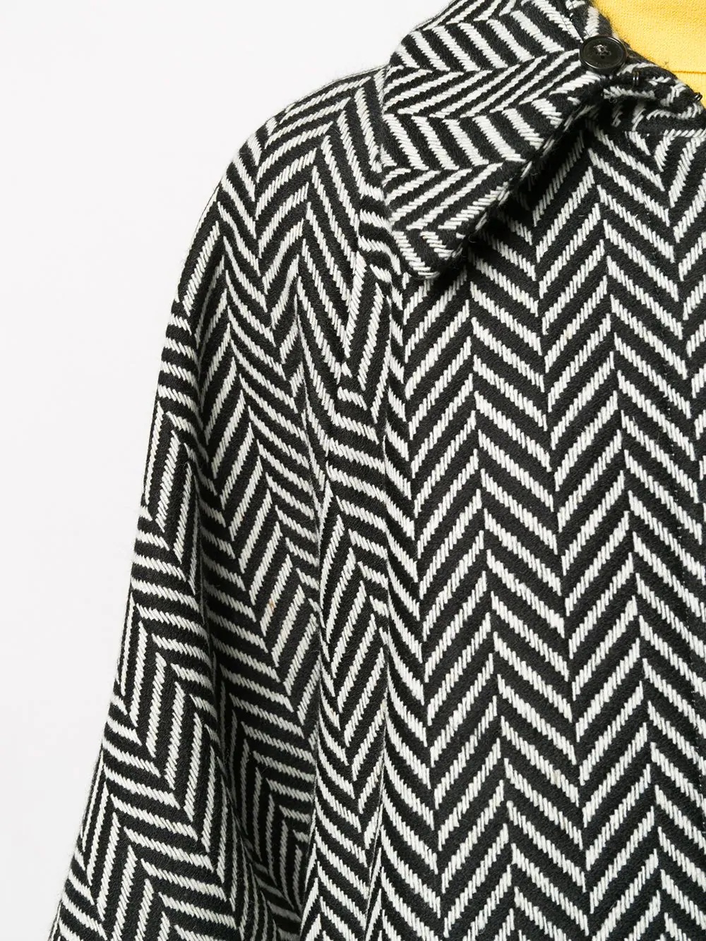 herringbone pattern cape - 5