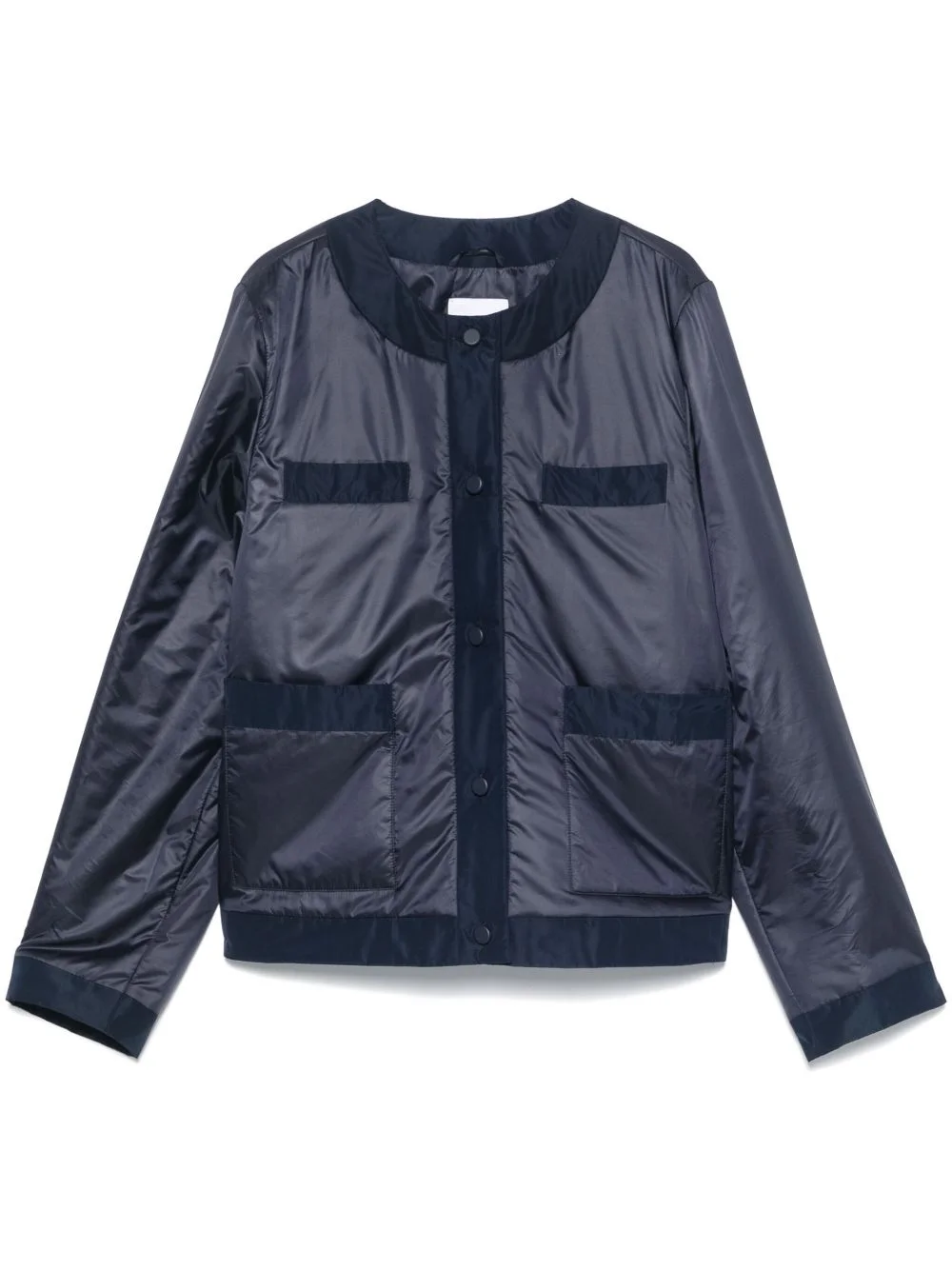 single-breasted padded jacket - 1