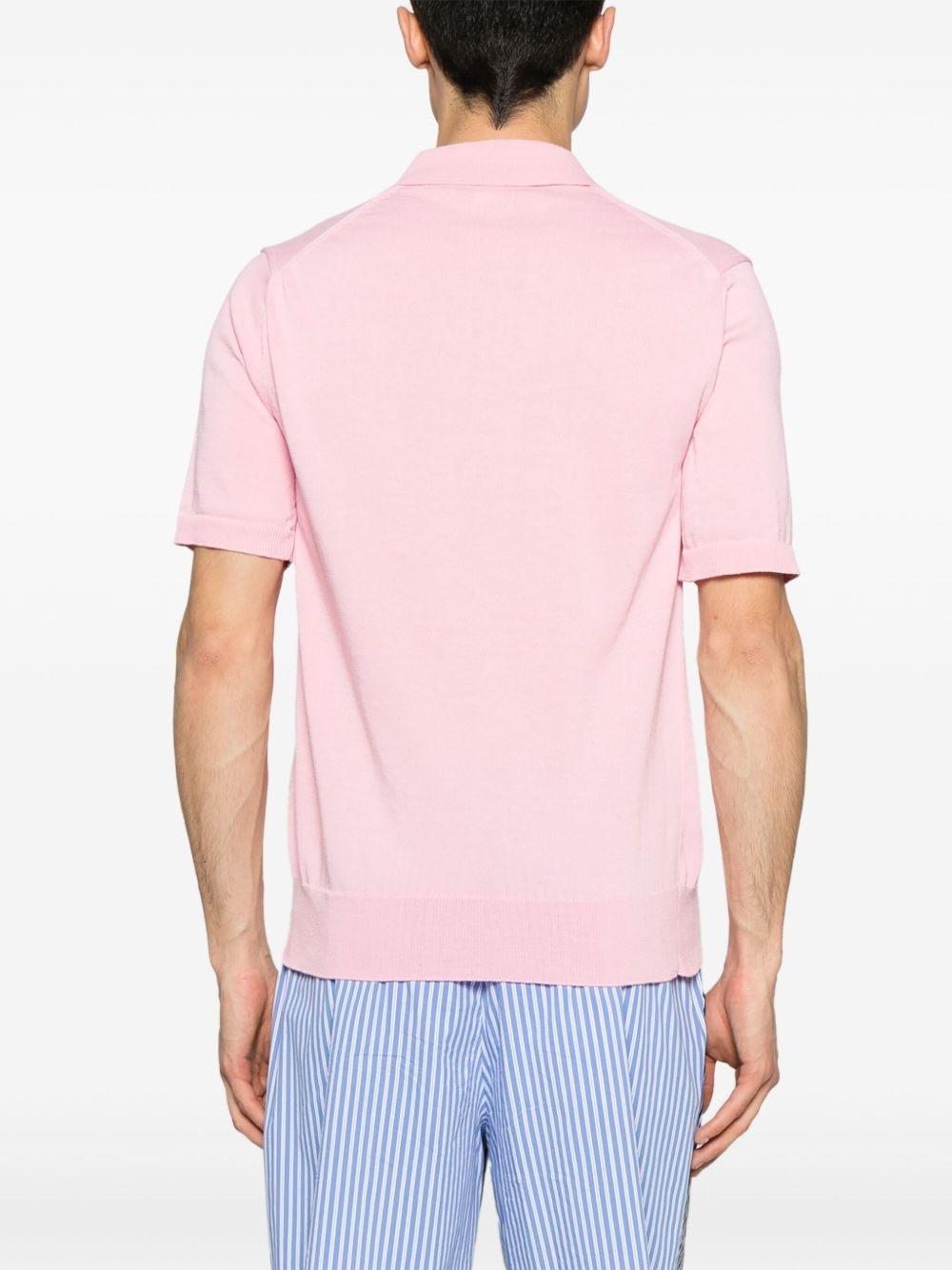 fine-knit polo shirt - 3