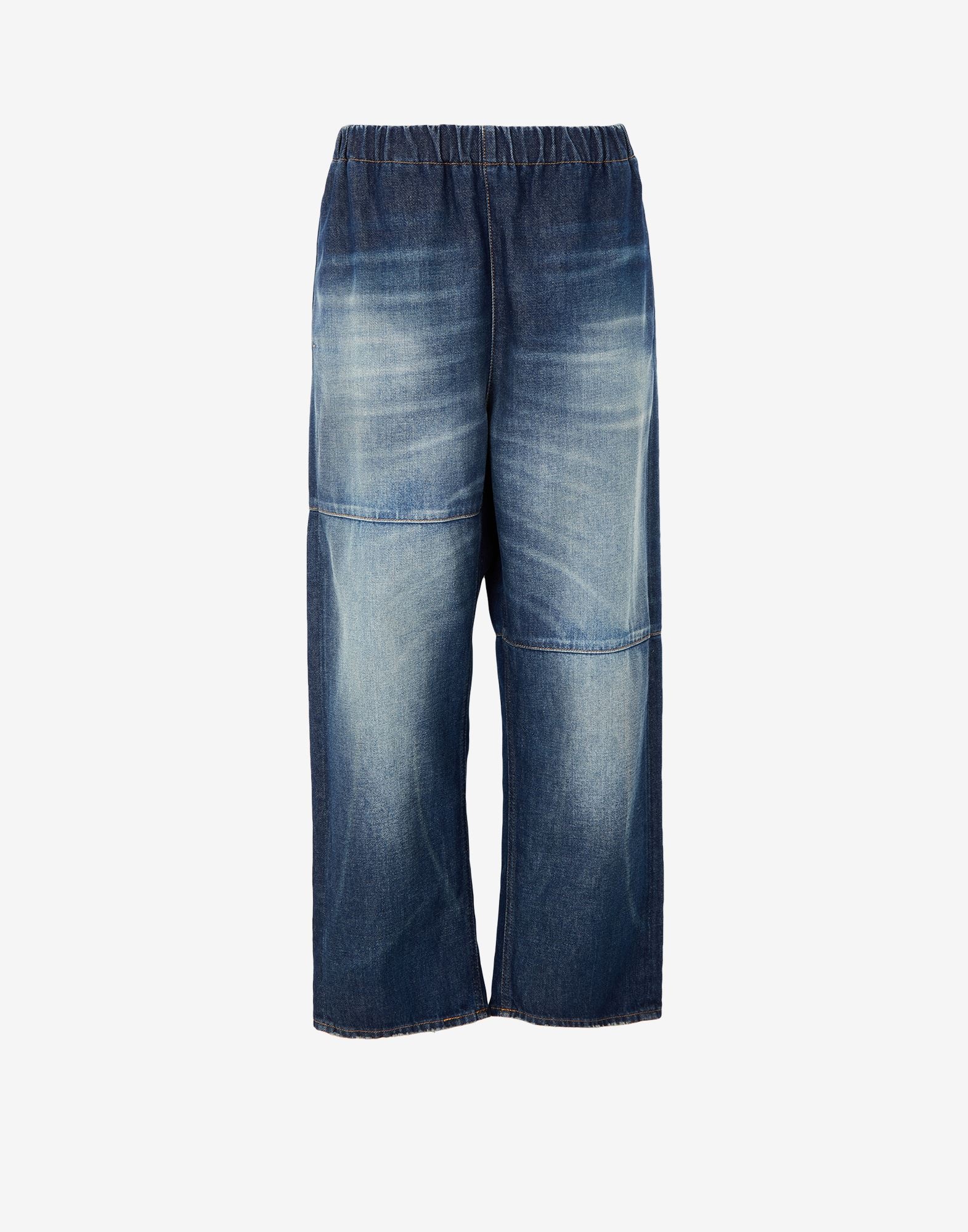 Elasticated waistband jeans - 1