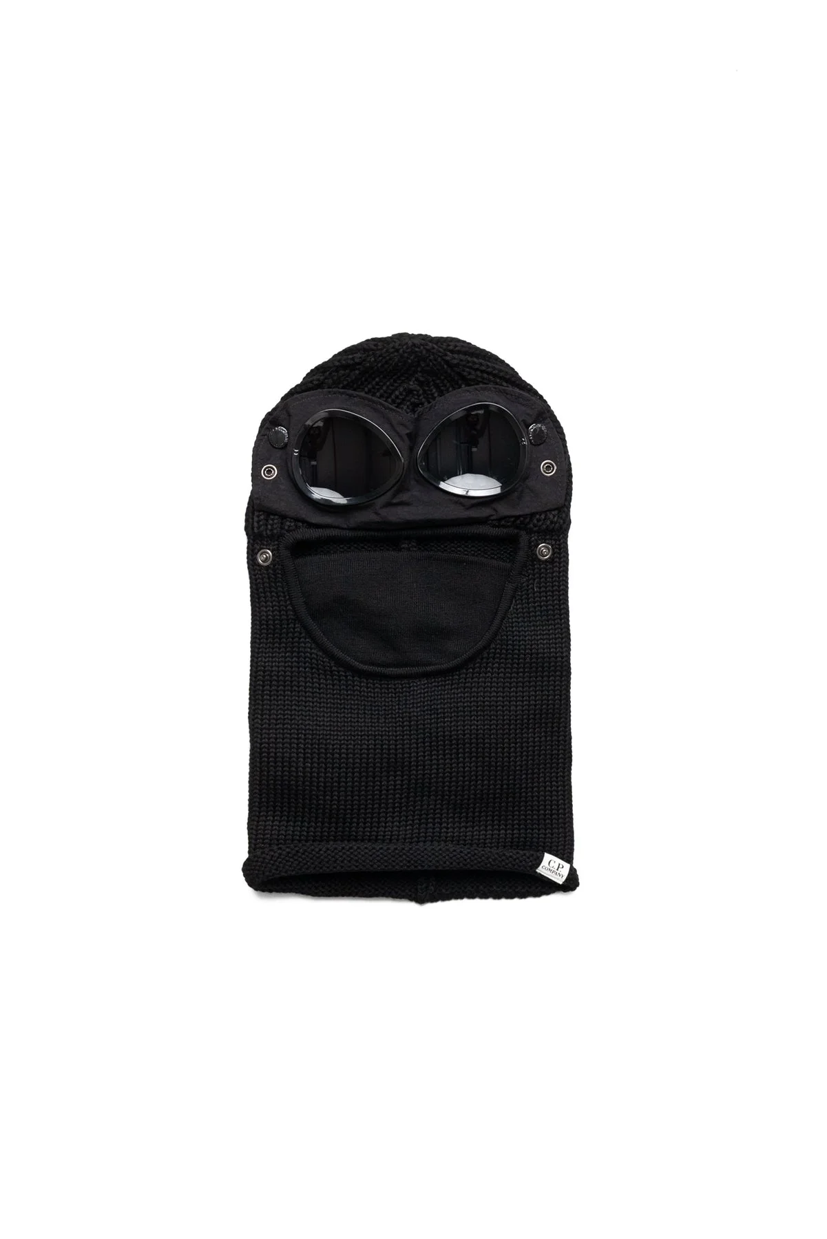 Extra Fine Merino Wool Goggle Balaclava - Black - 1