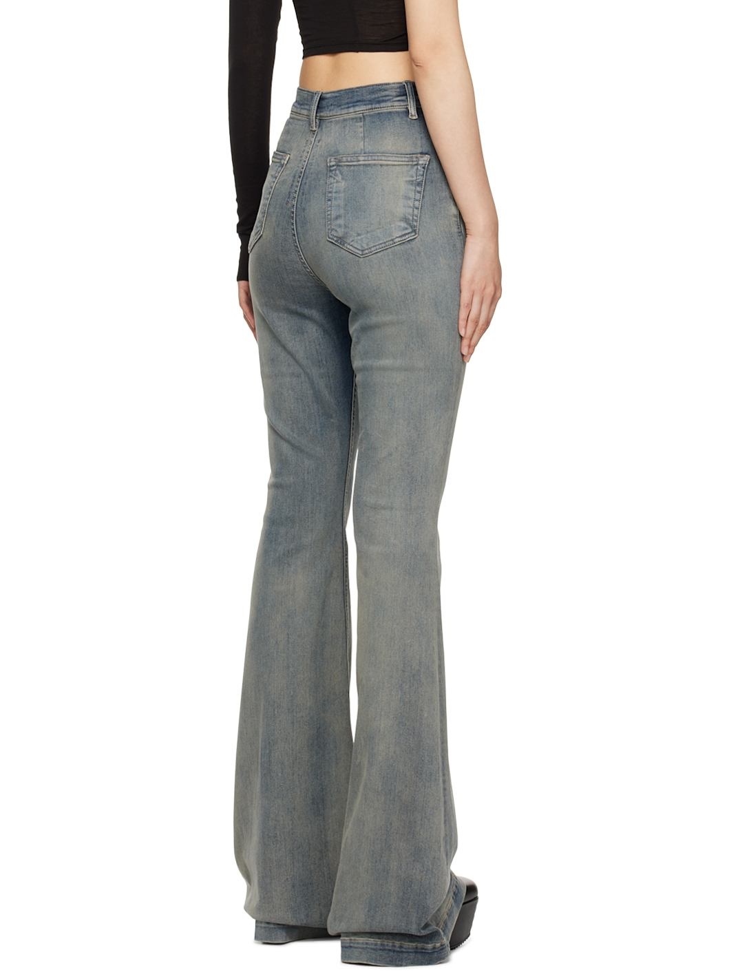 Rick Owens DRKSHDW Blue Porterville Bolan Bootcut Jeans