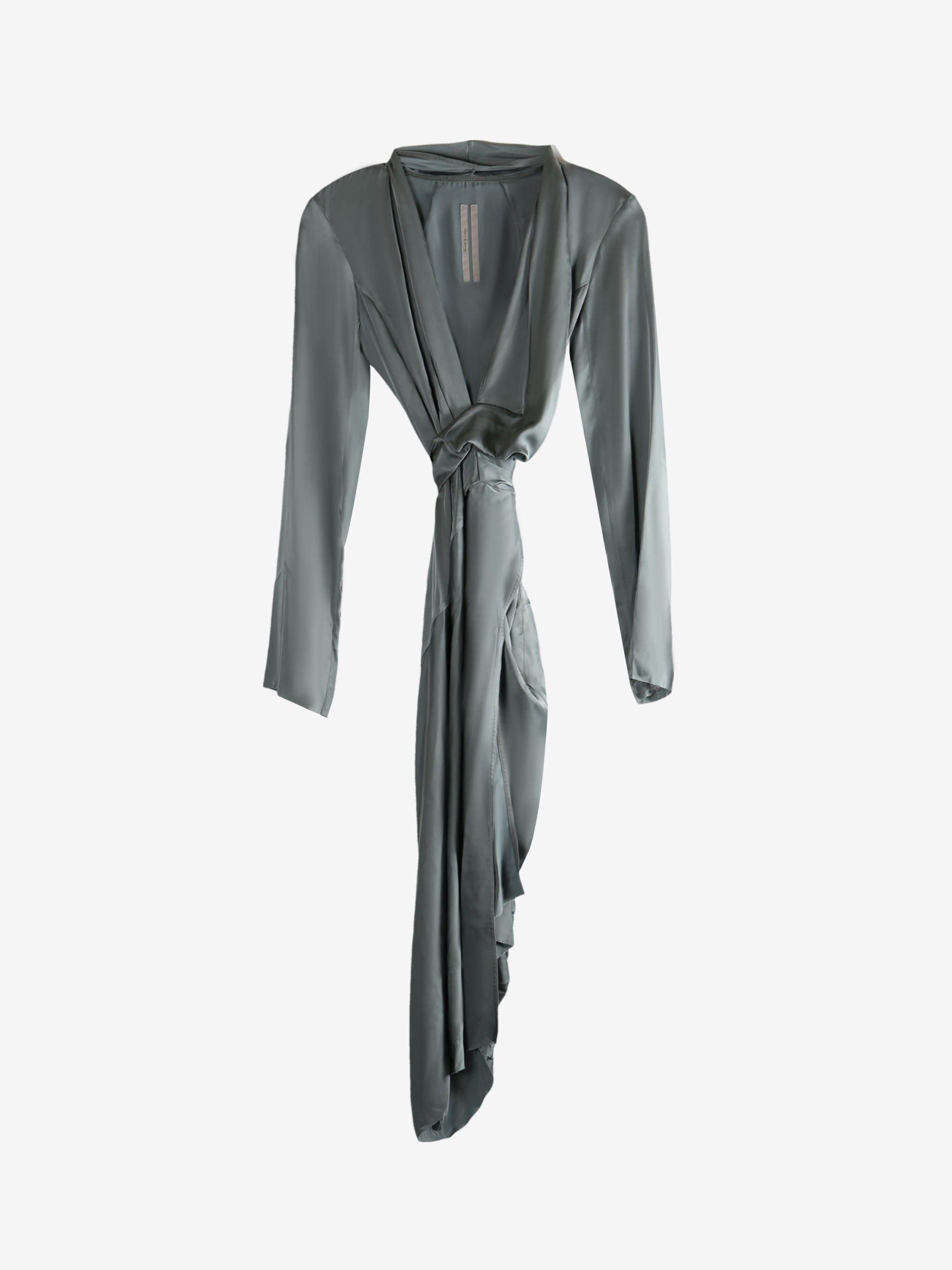 RICK OWENS - Women Charmeuse Wrap Dress - 4