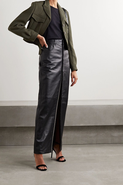 SAINT LAURENT Cropped wool-gabardine jacket outlook