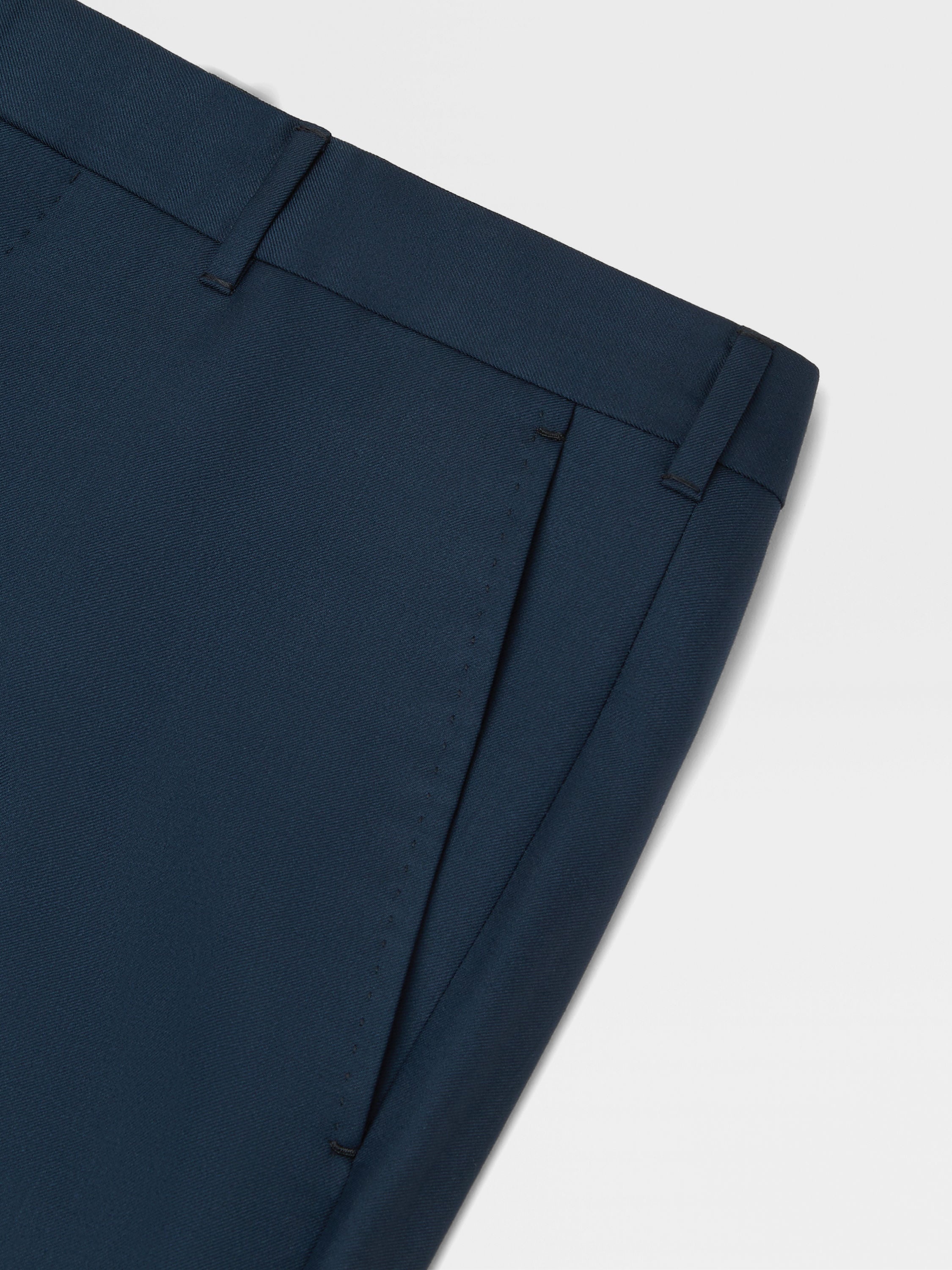 DARK TEAL BLUE OASI CASHMERE SUIT - 4