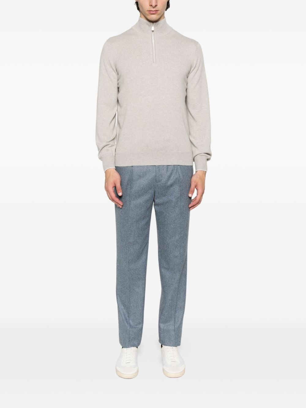 zip-up sweater - 2