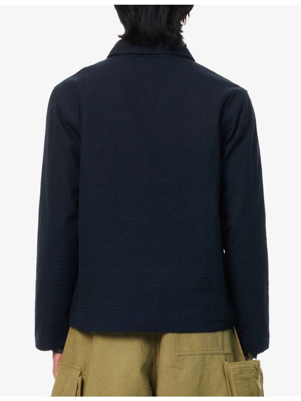 Embroidered Cropped Cotton Jacket - 4
