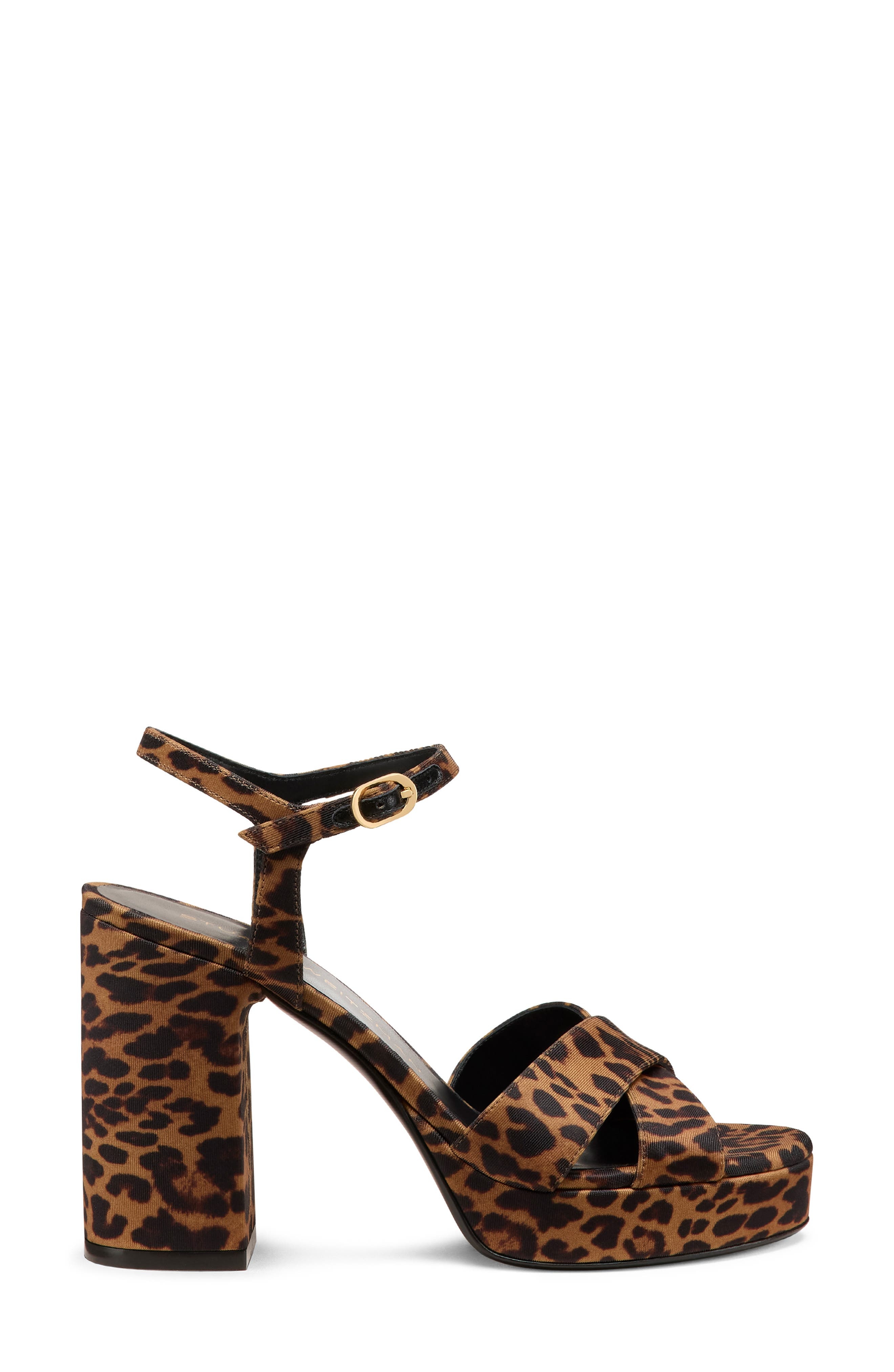 Stuart Weitzman Dayna Ankle Strap Platform Sandal in Classic at Nordstrom - 2