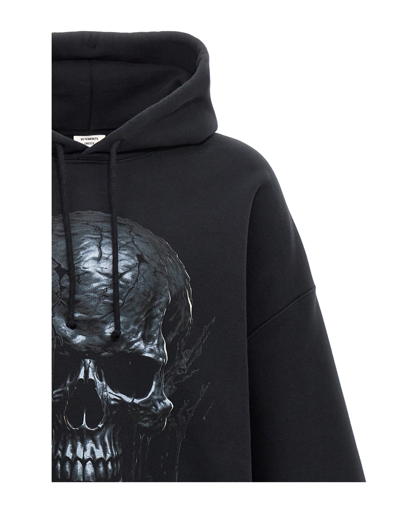 'black Skull Metal' Hoodie - 3