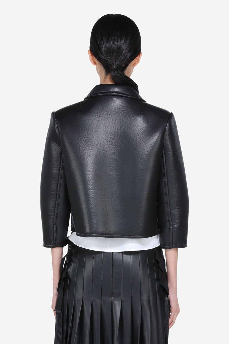 N°21 CROPPED SYNTHETIC-LEATHER JACKET outlook