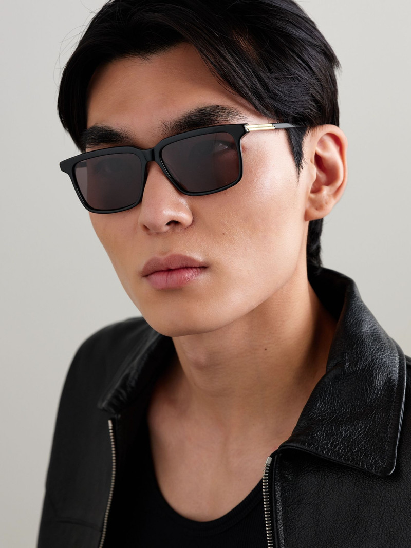 Bottega Veneta Square-Frame Acetate Sunglasses Black outlook