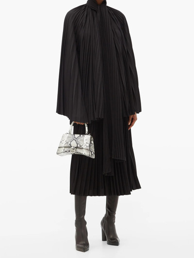 BALENCIAGA Plissé crepe midi skirt outlook