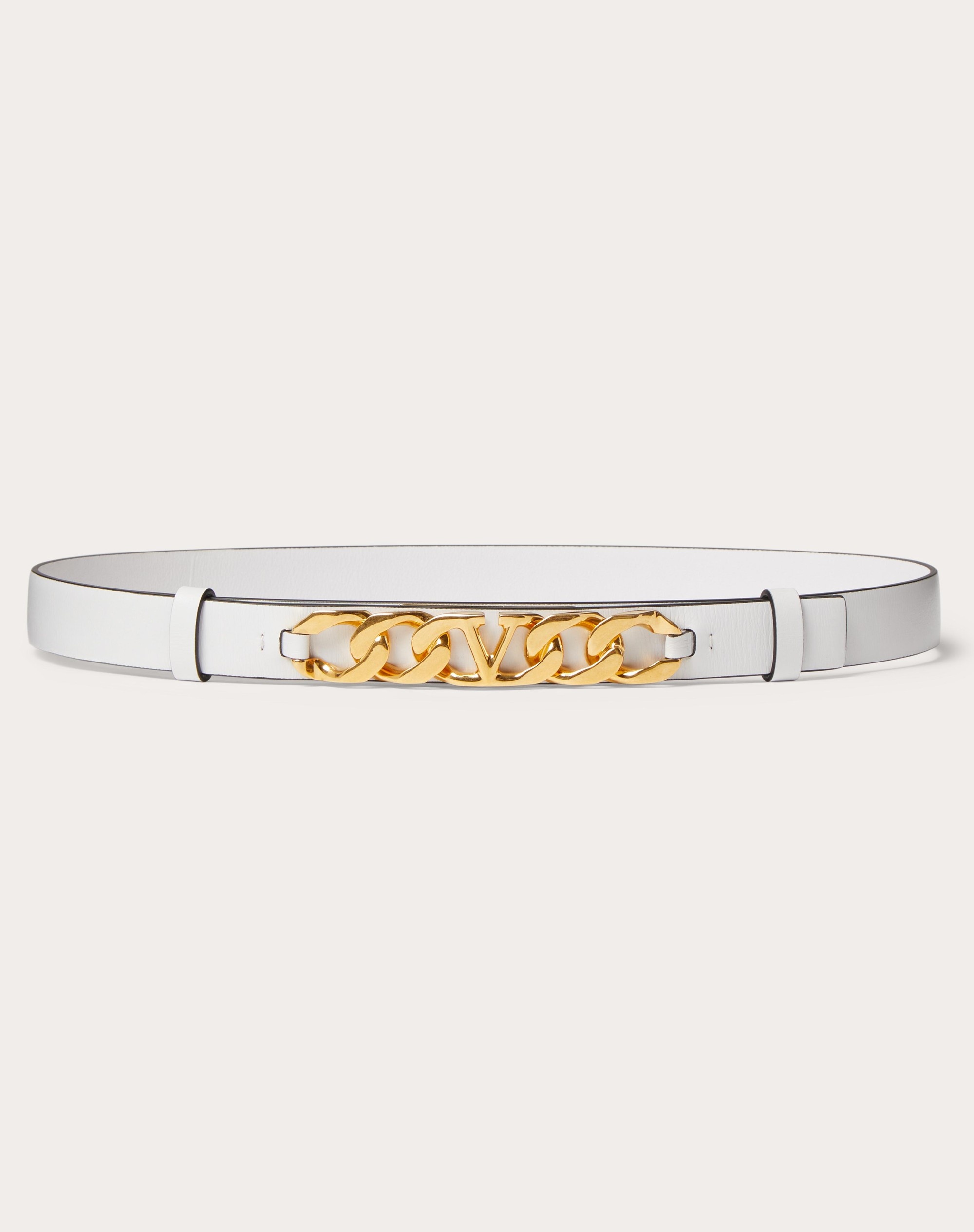 VLOGO CHAIN SHINY CALFSKIN BELT 20 MM - 1