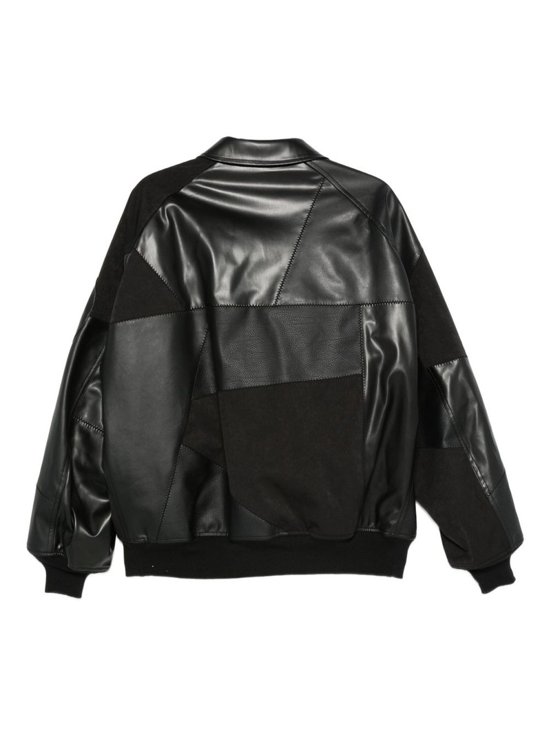 Comme des Garçons Homme leather bomber jacket outlook