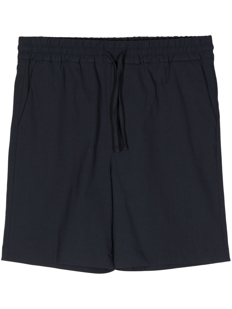 drawstring-waist track shorts 1