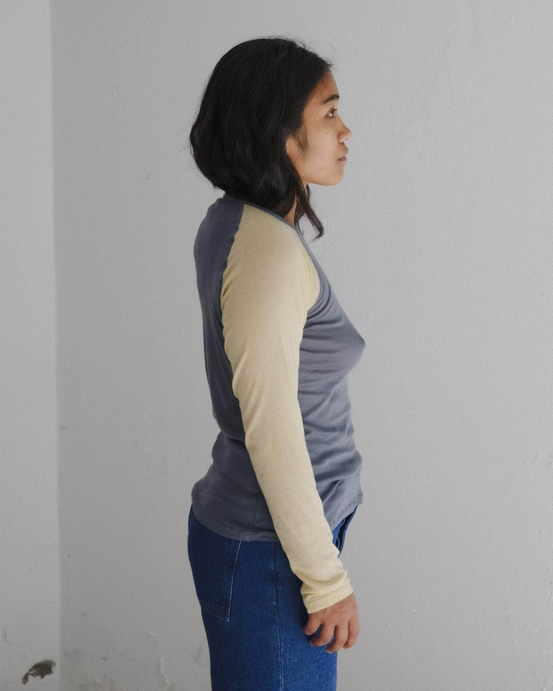 Gene Long Sleeve Tee - Fine Organic Cotton Rib 3