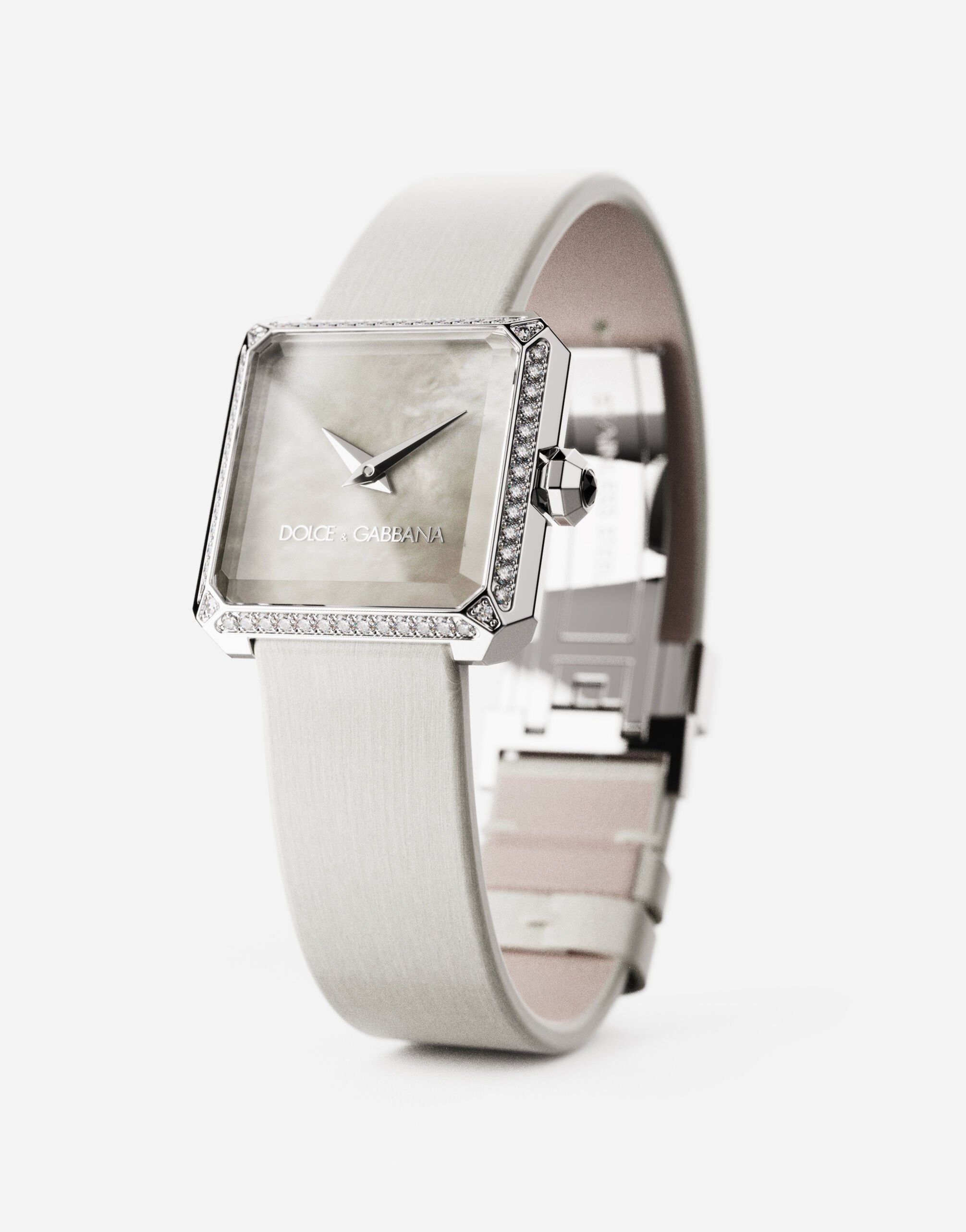 Sofia steel watch with colorless diamonds - 3