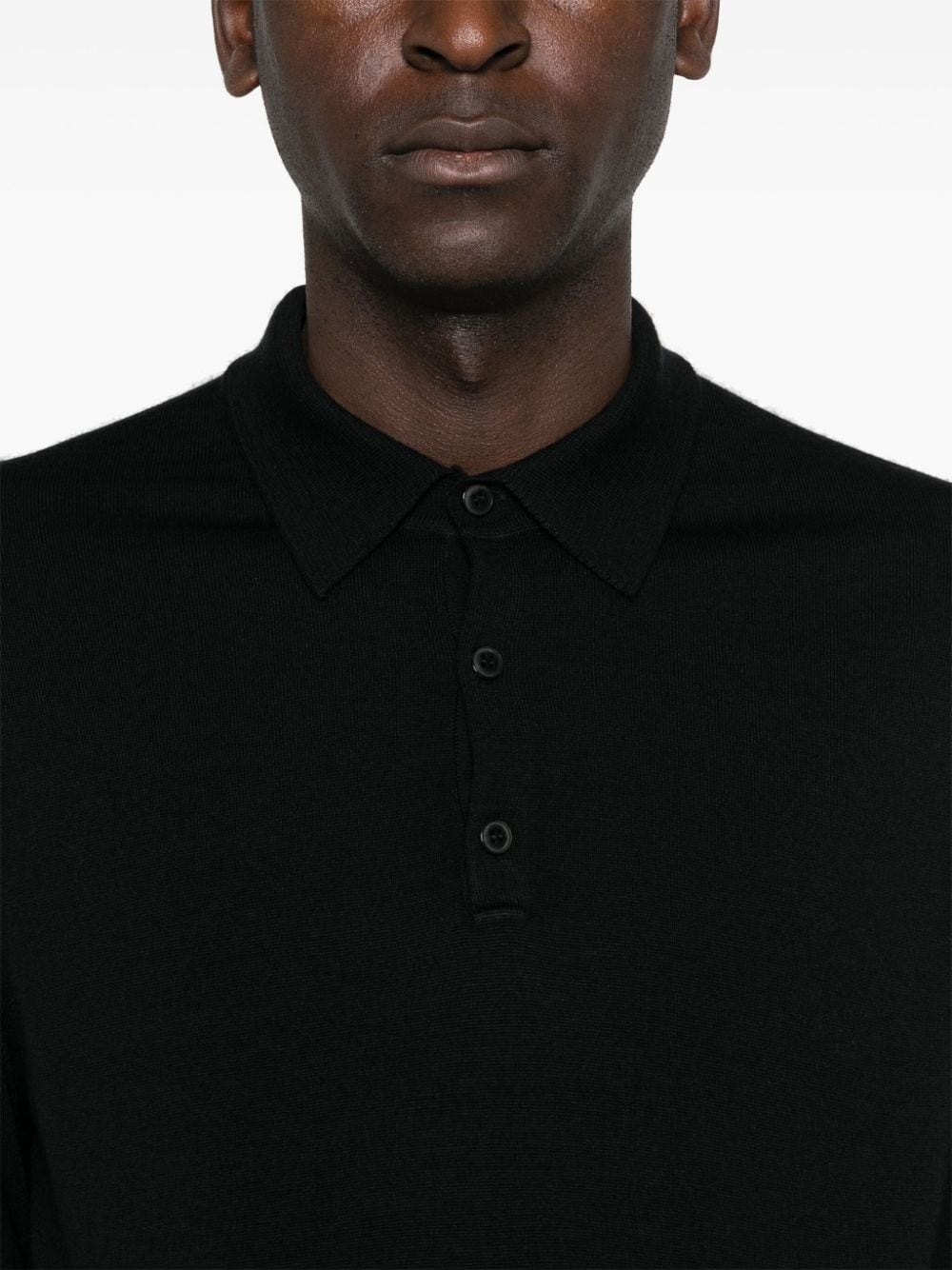 extra‑fine merino polo shirt - 5