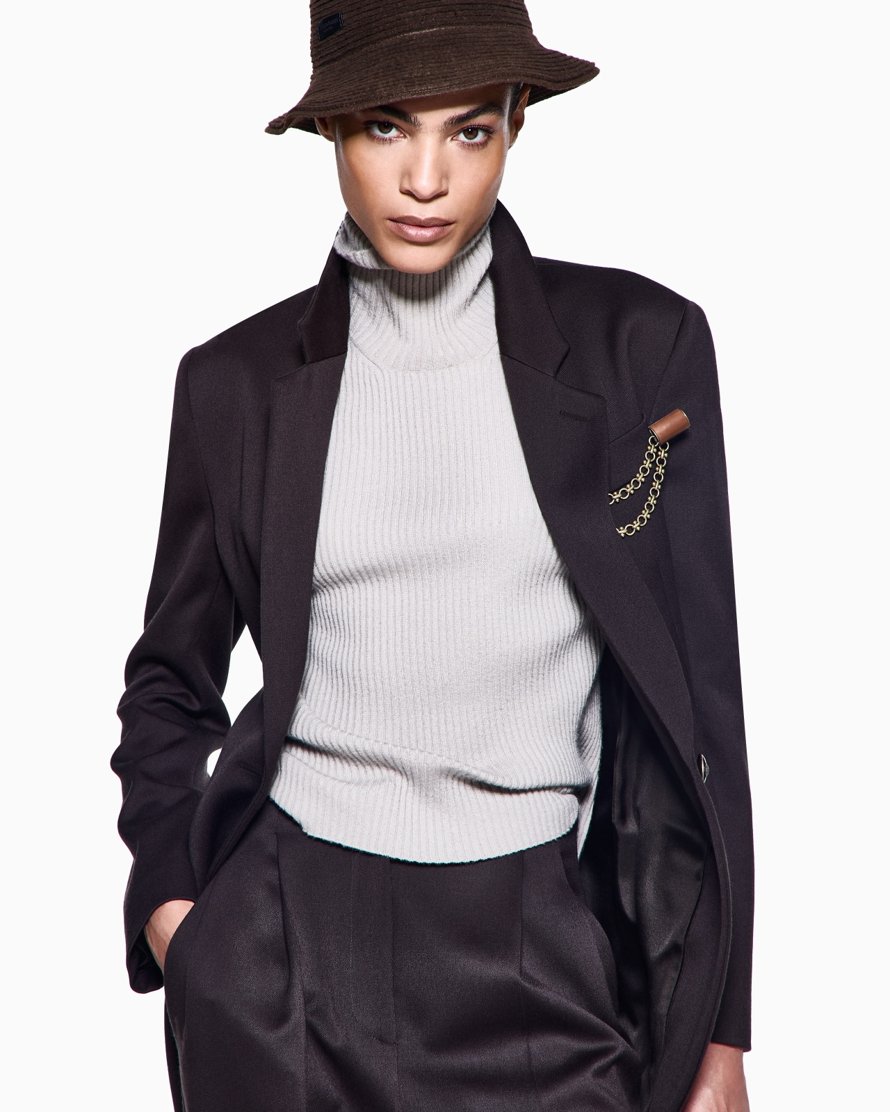 SINGLE-BREASTED WOOL JACKET - 6