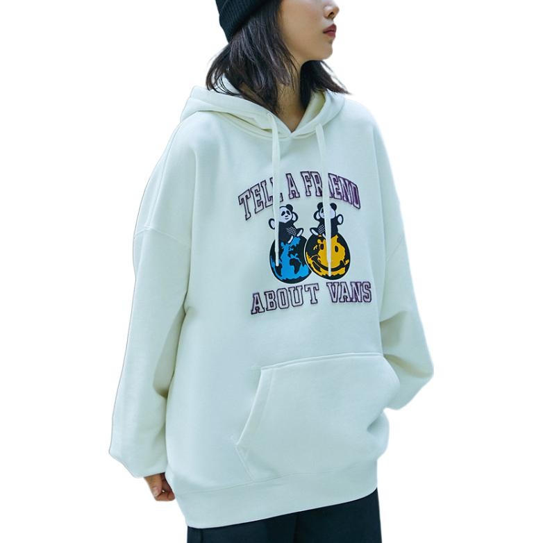 (WMNS) Vans Panda Os Hoodie 'White' VN0A5LJVFS8 - 5