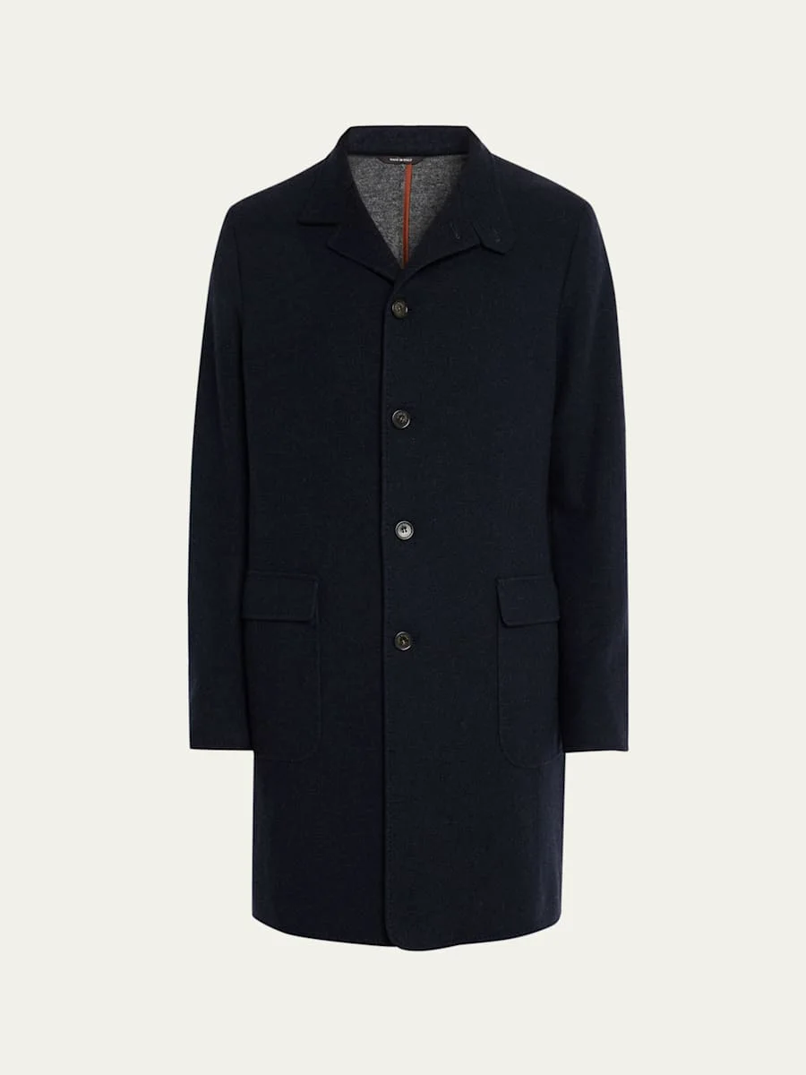 Men's Cashmere Sweater Coat - 1