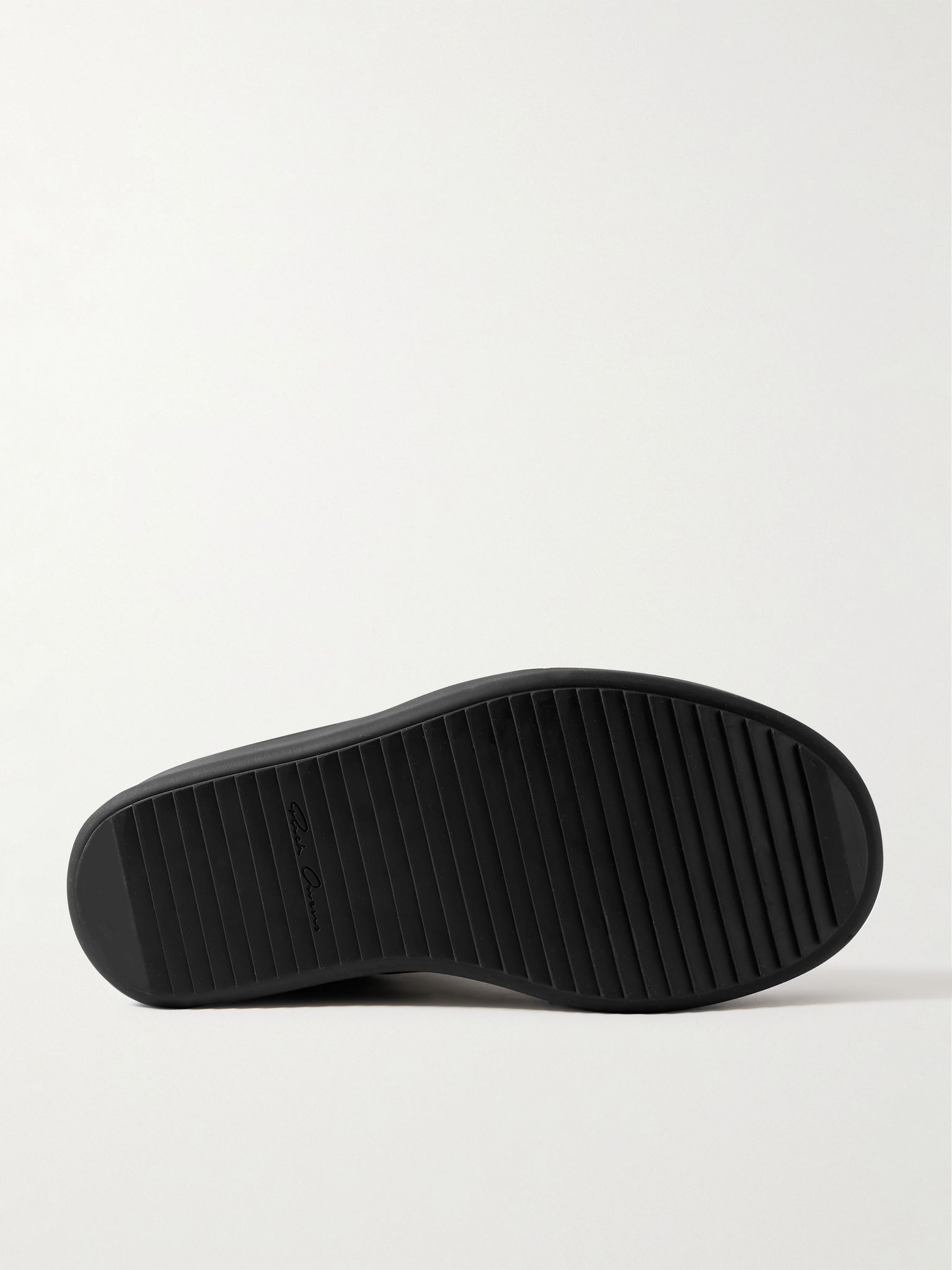 Mega Geobasket Leather High-Top Sneakers Black - 3