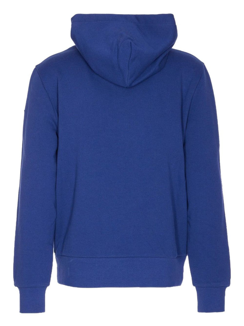 Moncler embroidered mountain cotton hoodie outlook