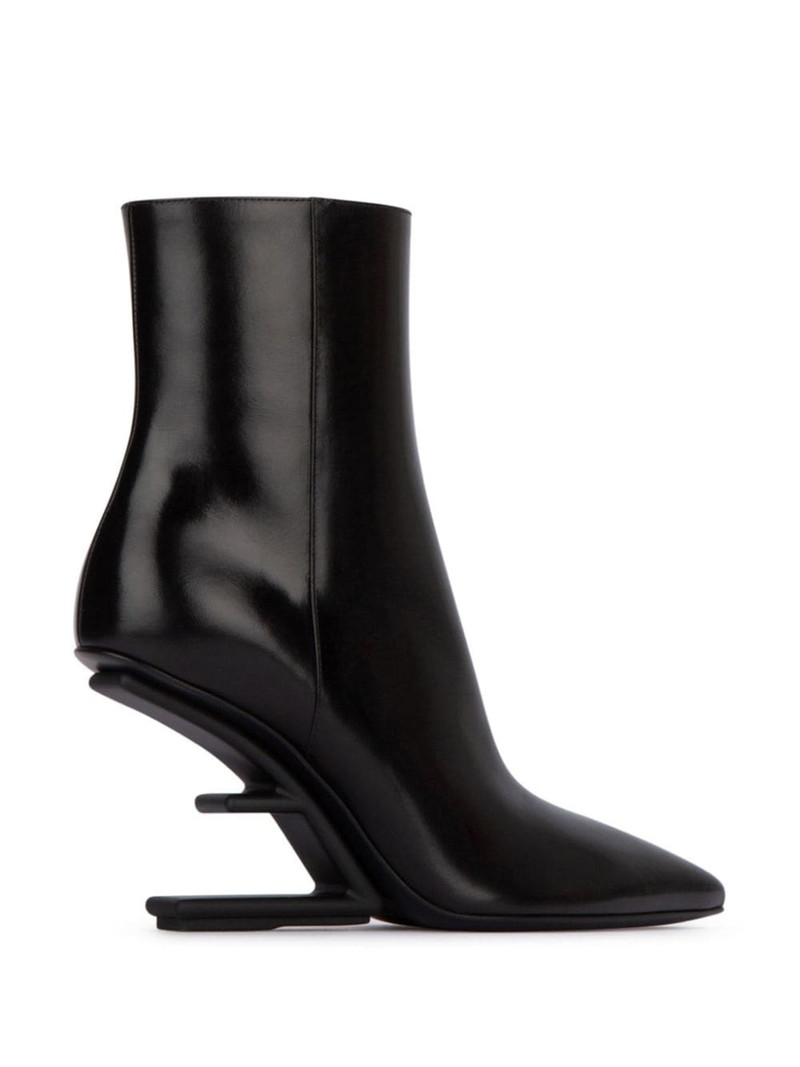 95mm sculpted-heel boots 3