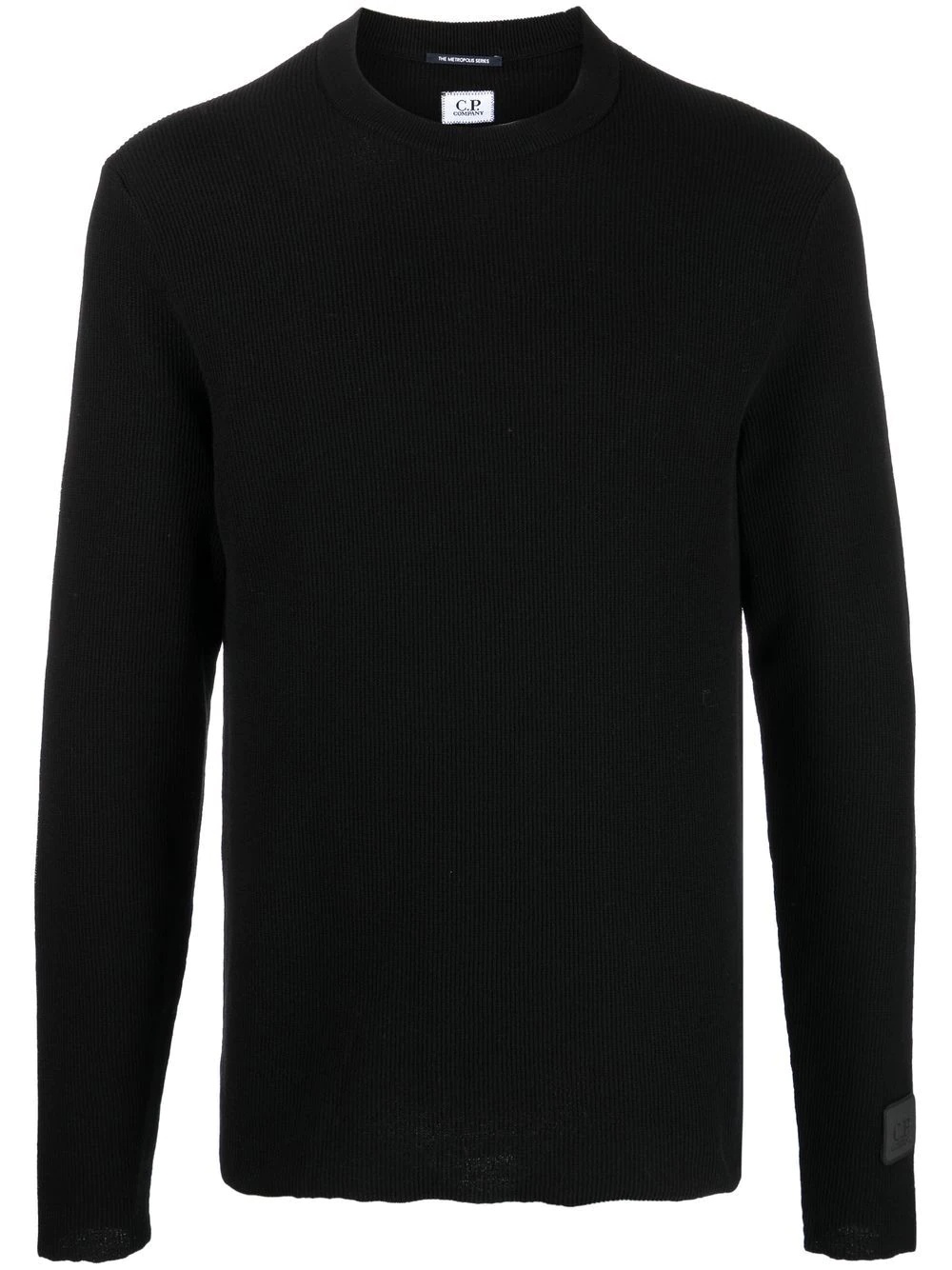 ribbed-cotton long-sleeve top - 1