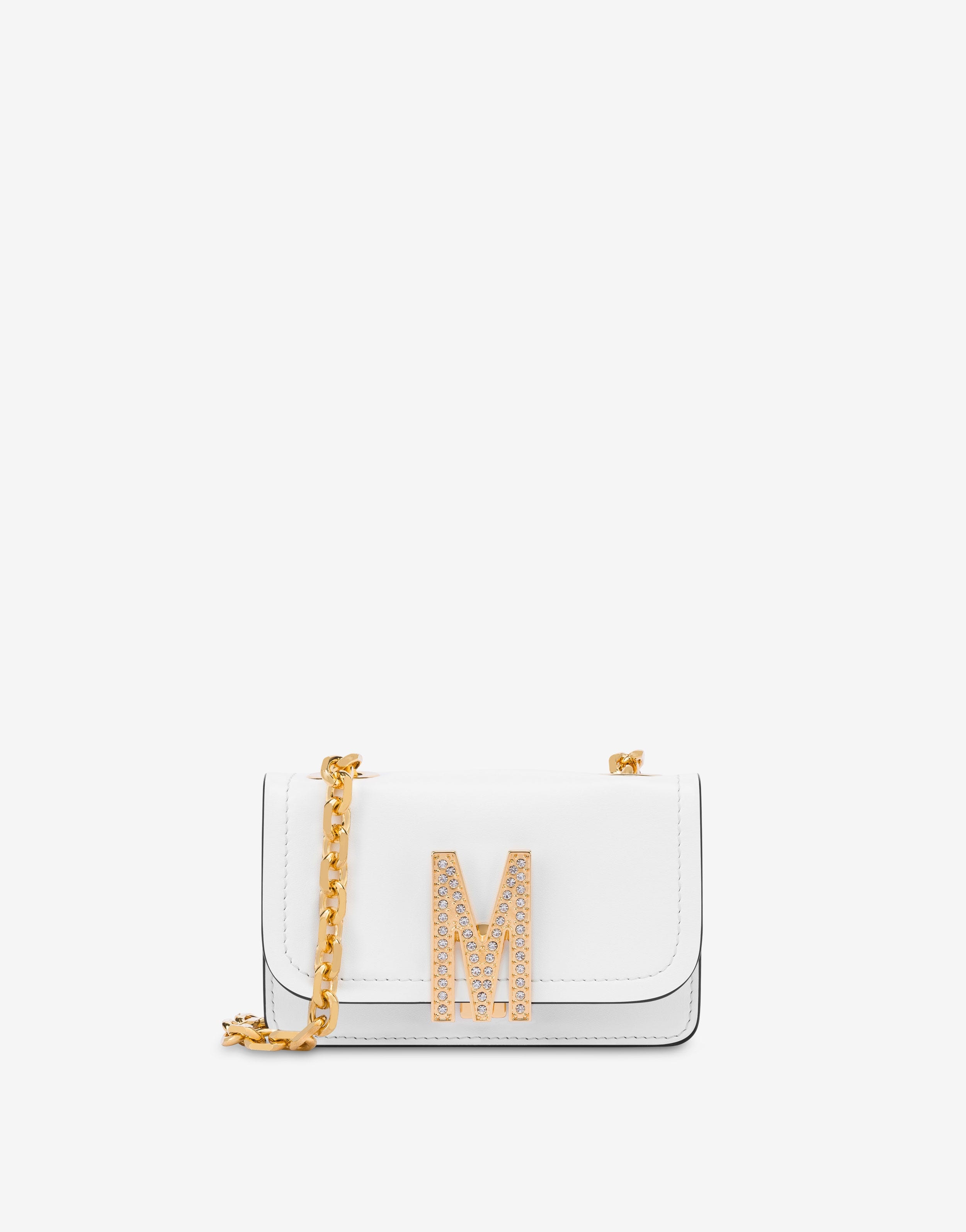 MINI M BAG WITH RHINESTONES - 1