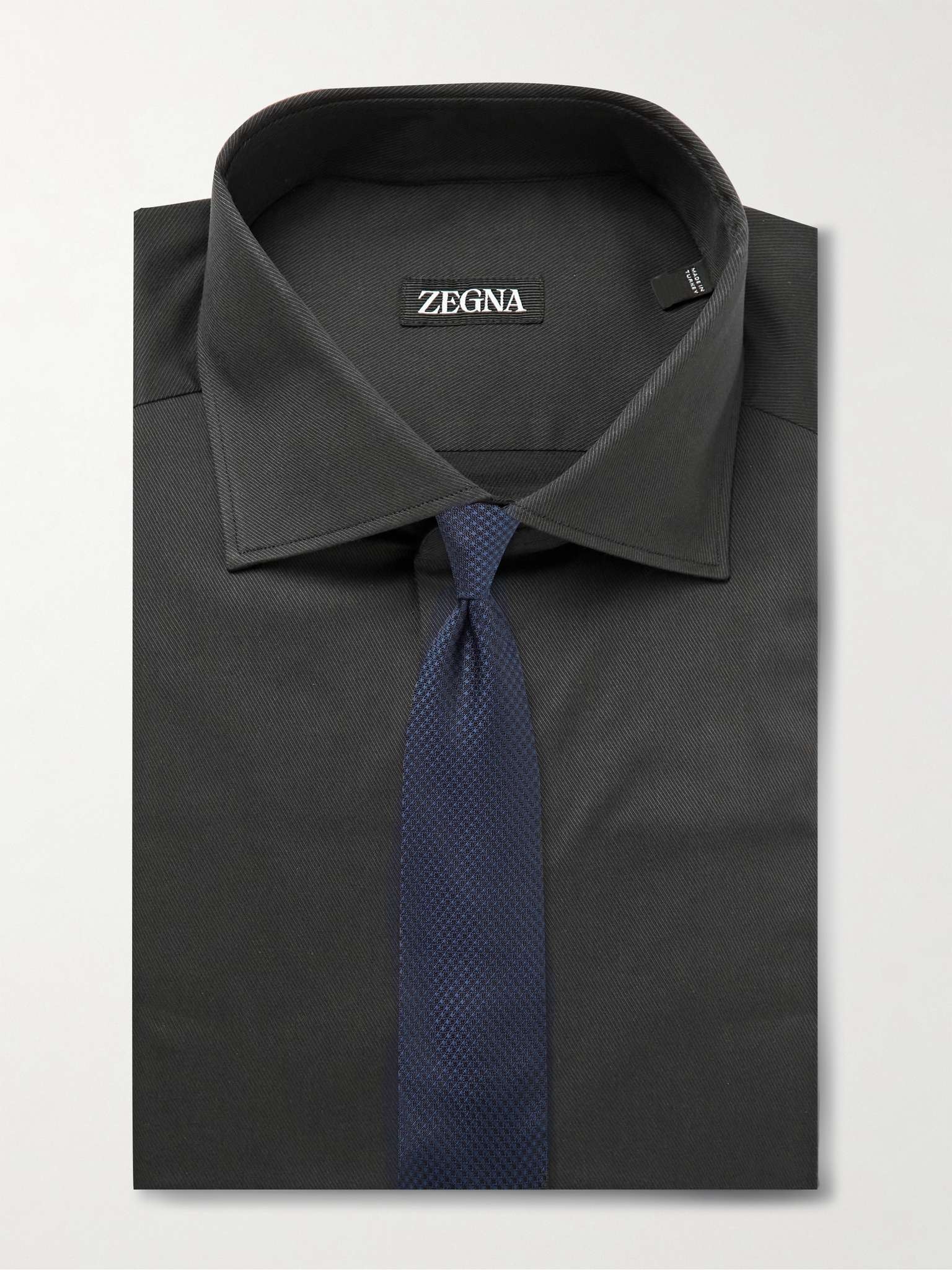 Trofeo Slim-Fit Cutaway-Collar Cotton-Blend Twill Shirt - 2