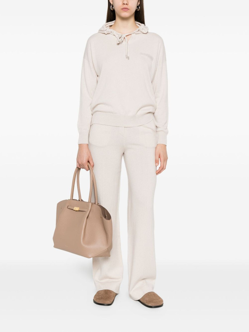 PESERICO embroidered-detail hoodie outlook