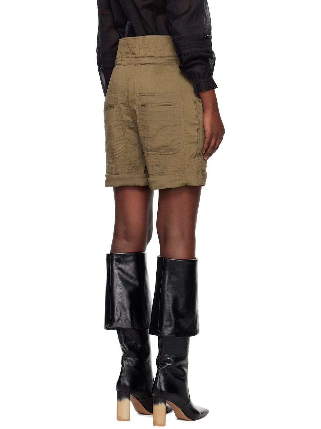 Khaki Sereni Shorts - 3