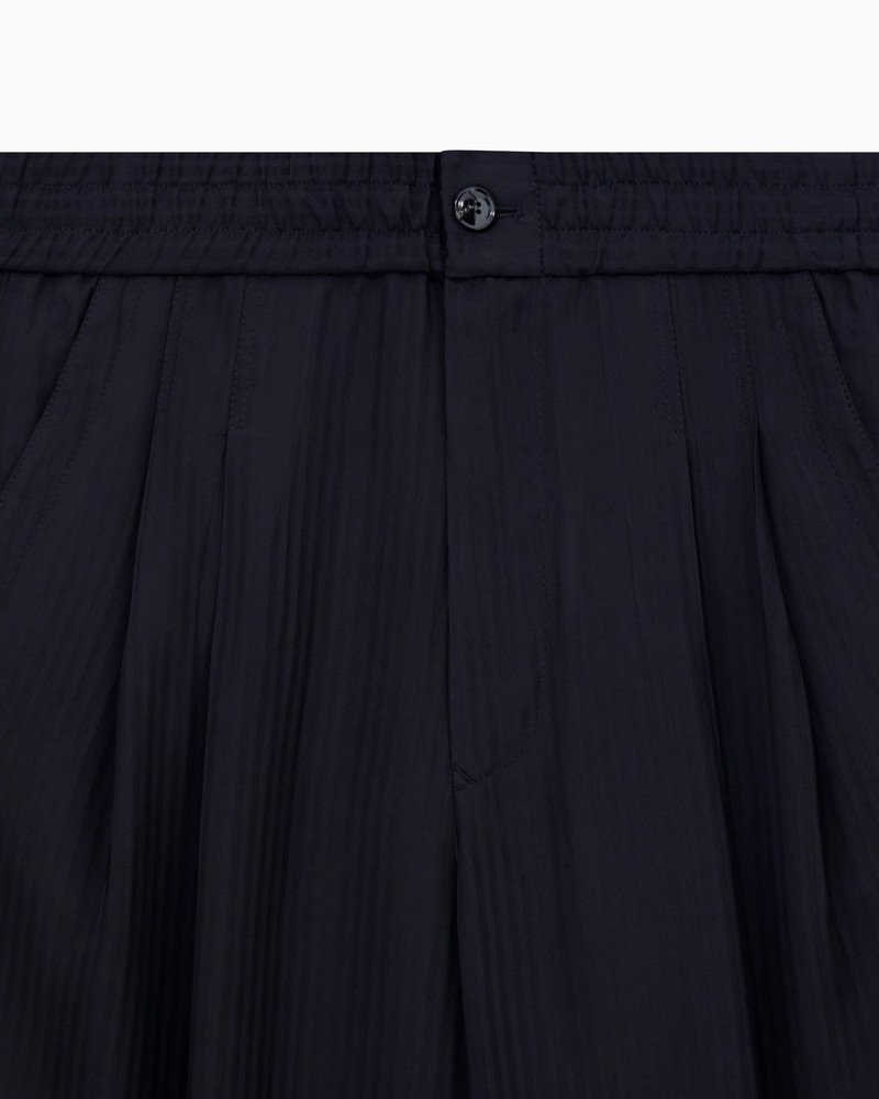 GIORGIO ARMANI CHEVRON VISCOSE TWILL TWO-PLEAT TROUSERS outlook