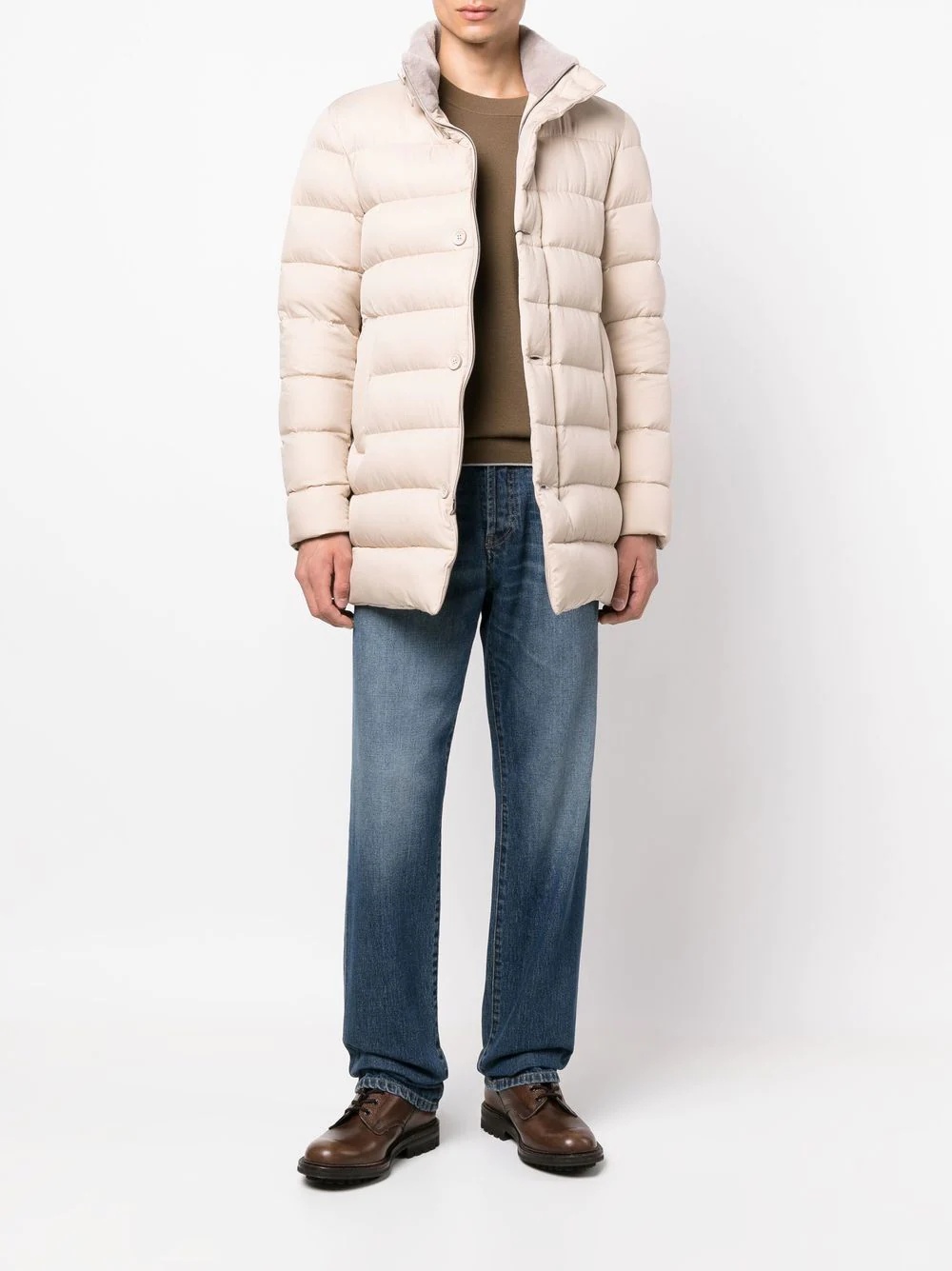 padded goose down jacket - 2