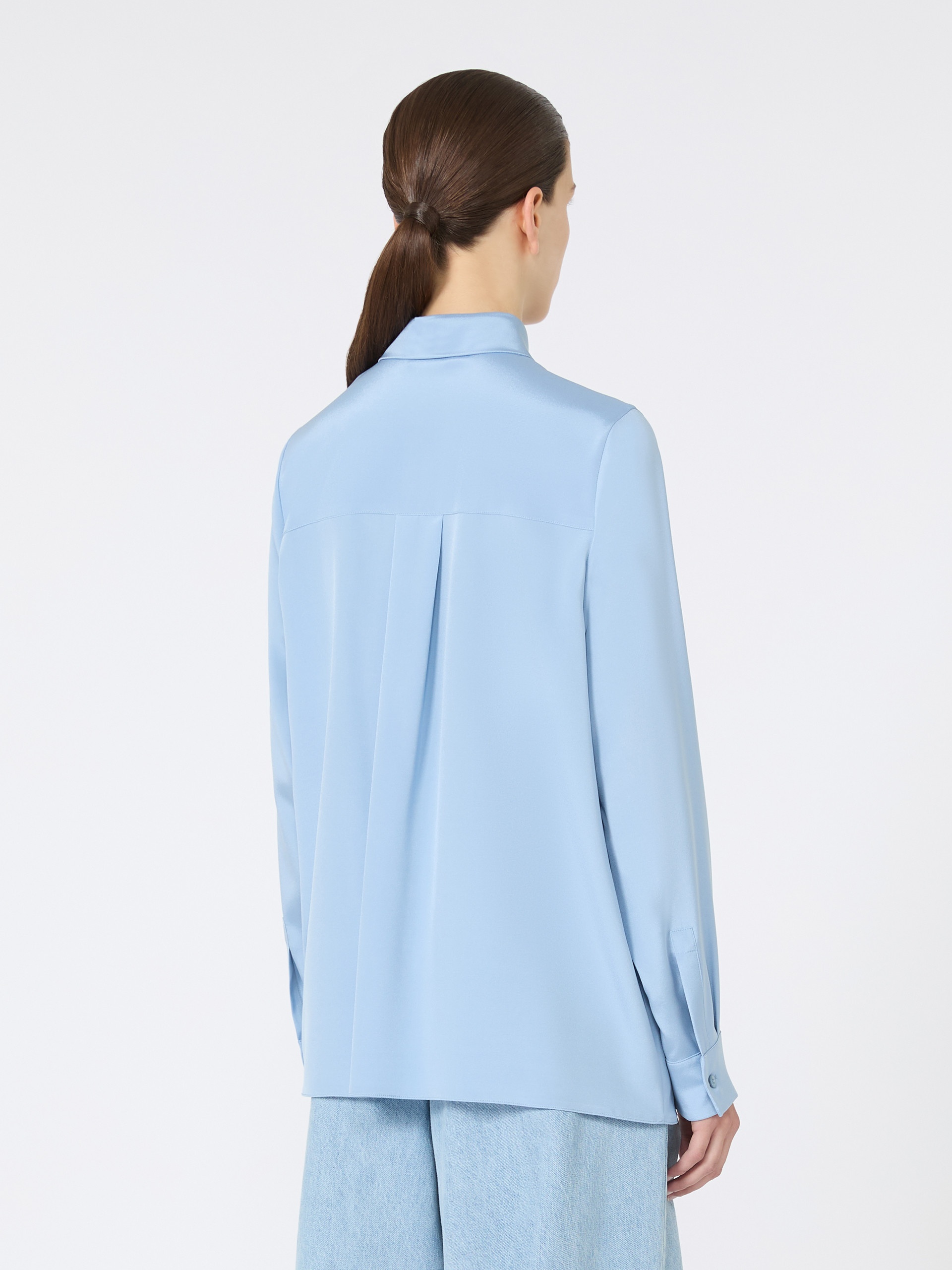 AVION Stretch silk cady shirt - 4